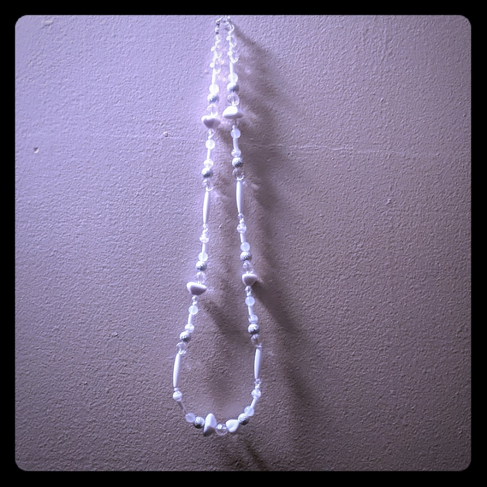 White handcrafted necklace